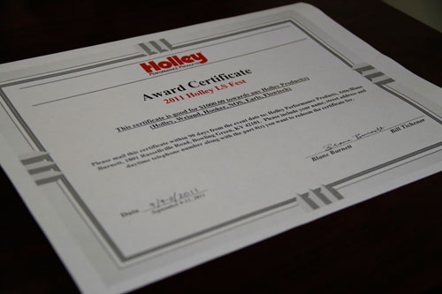 $1,000 Holley Gift Certificate